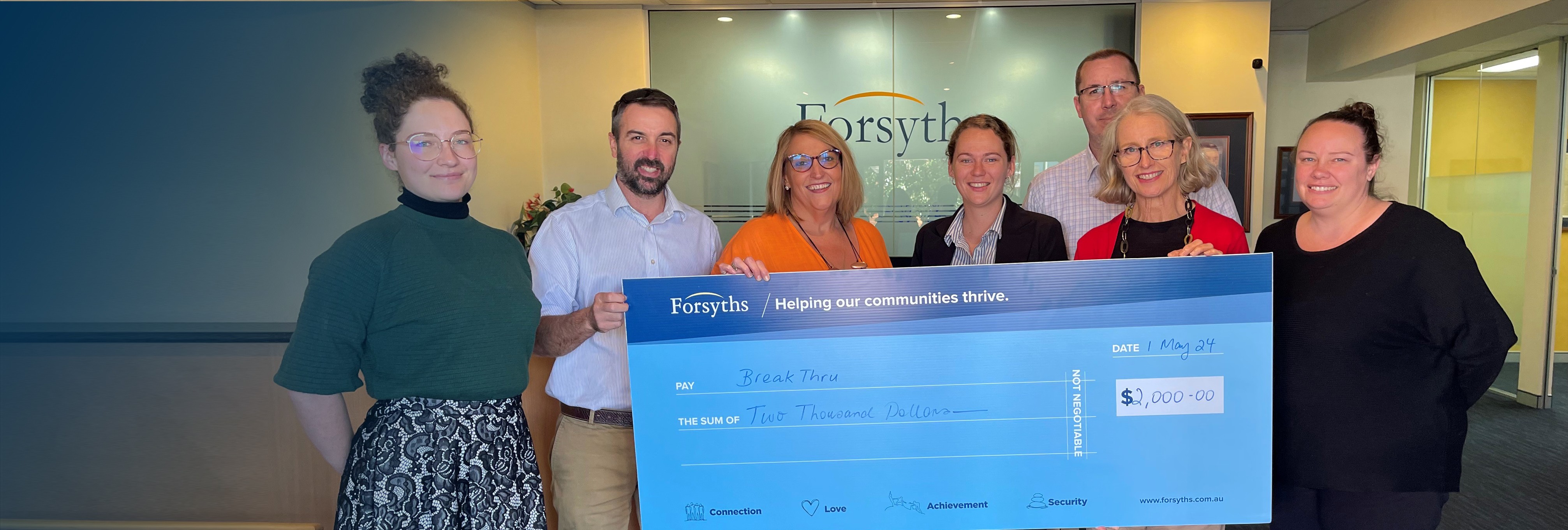 The Forsyths Foundation announces 2024 Charitable Recipients